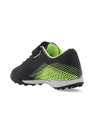 Slazenger CULTURAL Çocuk Halı Saha Siyah / Yeşil Futbol Ayakkabısı