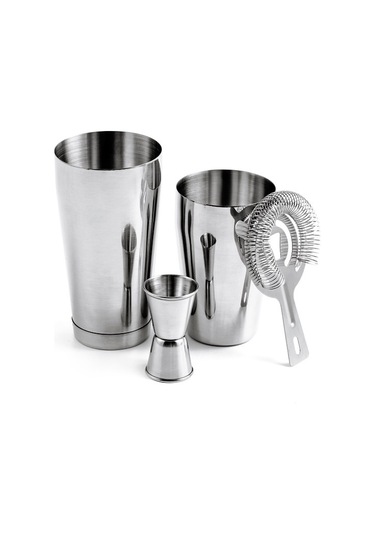 Lichen 4 Parça Paslanmaz Çelik Mikser Seti, Bar Kokteyl