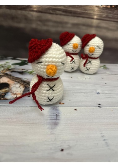 Amigurumi Kardan Adam 10 Cm 1 Adet