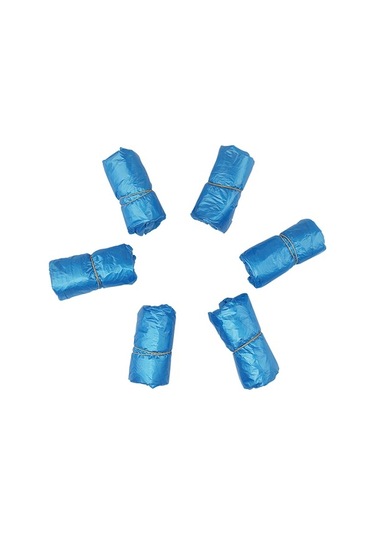 Ulzyvf 100 Adet 50 Çift Su Geçirmez Ayakkabı Kılıfı - İnşaat, Ofis, Ev İçin Hijyenik Koruma Mavi Mavi