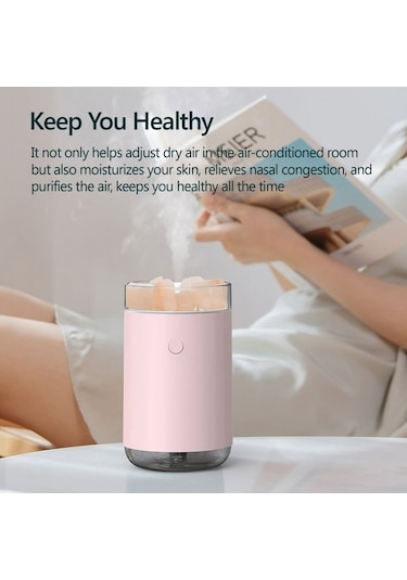 Pazly Taşınabilir Usb Soğuk Buhar Nemlendirici, Esansiyel Yağ Difüzörü Ve Renkli Gece Lambası - Ev, Ofis, Araba