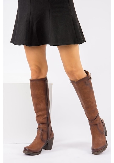 Fox Shoes Taba Kadın Çizme C674250109