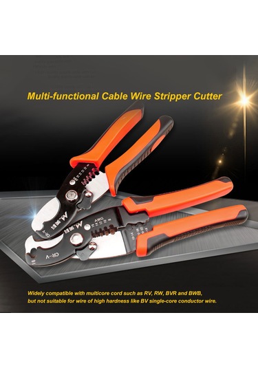 Gajeena "profesyonel Kablo Soyma Pensesi - Rv, Rw, Bvr Kablolar İçin Dayanıklı Ve Rahat Tutuşlu 180mm "