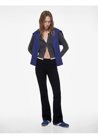 Koton Slim Fit Normal Bel Düz Paça Tayt Pantolon Siyah 6wal40109ık Siyah
