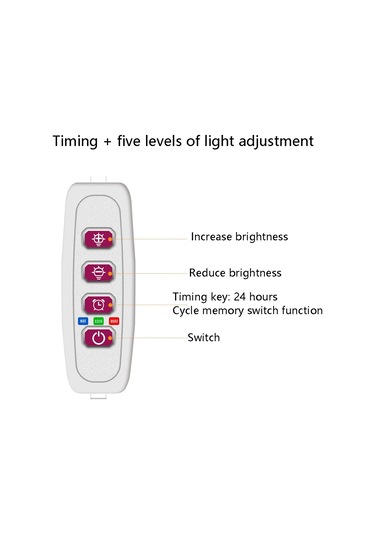 Sones Led Bitki Büyüme Lambası Tam Spektroskopi Akıllı Zamanlama İç Mekan Doldurma Işığı Halka Bitki Lambası, Güç: İki Kafa Pembe Işık