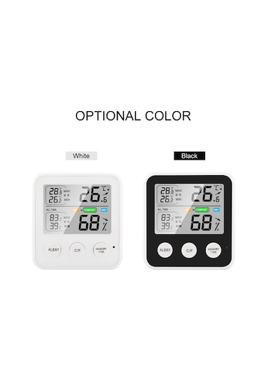 Ulzyvf Geniş Lcd Ekranlı, Gerçek Zamanlı Sıcaklık Ve Nem Ölçer, Konfor Uyarısı İle Kullanım Kolaylığı, Hızlı Okuma Modu İle Kullanım Kolaylığı,