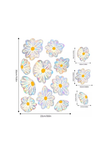 Banana Güneş Tuzağı Çiçek Çıkartmaları 255930046 Beyaz