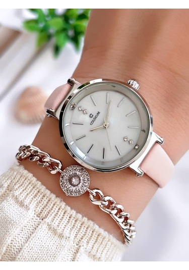 Coliseum Deri Kordon Vintage Seri Kadın Kol Saati+bileklik Hediyeli Cl8368.bm1 Gri