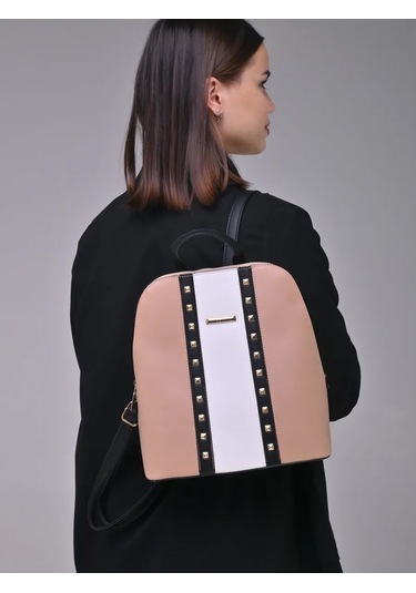 Daniele Patrici Şehir A5 Deri Sırt Çantası 219479758 Bej