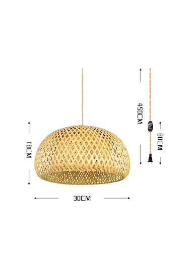 Xindoker Geleneksel Bambulu Zanaat Saloonu Avize - Klasik Tarzlı, Dayanıklı, Yeni Çin Stili, Odalar İçin, Abd Standardı Fişli, Küçük Boy Işık Kaynağı Hariç Ahşap