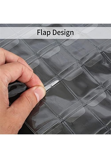 Anjiexun Koleksiyoncular İçin 6 Yaprak Madeni Para, Yaprak Başına 42 Cep/toplamda 252 Cep Şeffaf