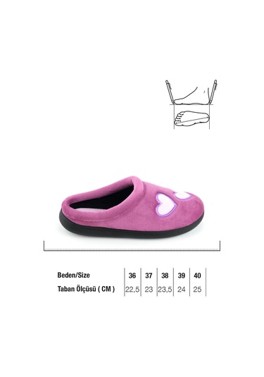 Gezer Kışlık Kadın Gondol Ev Terlik Gt1kzm.12072.00.ck5.0c Mor