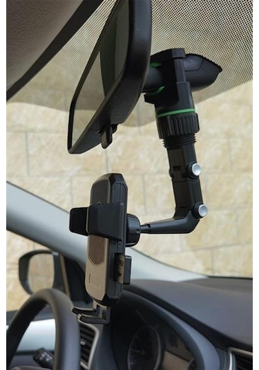 Telefon Tutucu Dikiz Aynasına Takılabilen Eklemli Tutucu