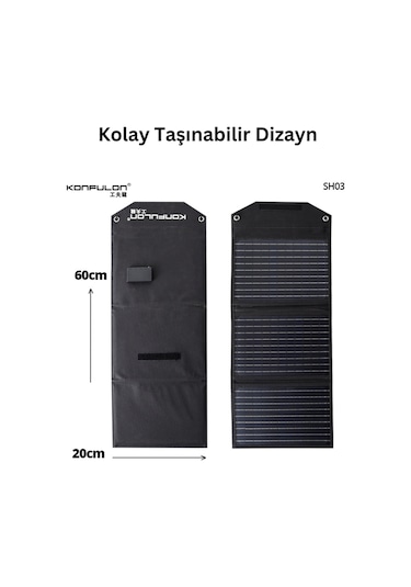 Taşınabilir Güneş Paneli Katlanabilir 30w 18v 1.66a Pv Modülü Güç İstasyonu Üç Yüzlü Monokristal Güneş Pili