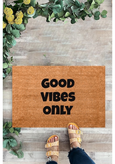Good Vibes Only, Yazılı Paspas, İç Ve Dış Kapı Önü Paspası