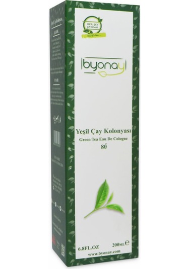Byonay 80 Derece Yeşil Çay Kolonyası Pet Şişe 200 ML x 3