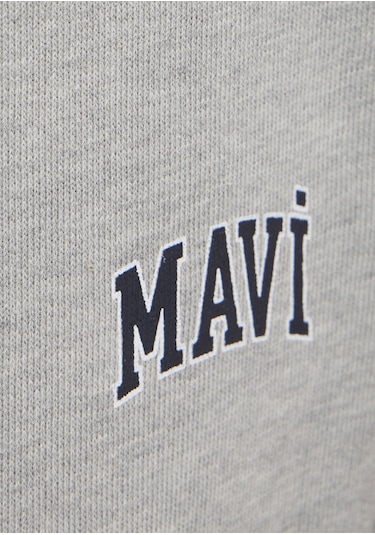 Mavi - Mavi Logo Baskılı Gri Şort 0410224-80018