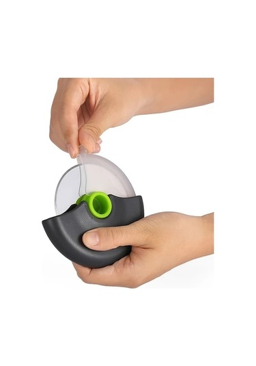 Trendooze Yuvarlak Kırmızı Paslanmaz Çelik Pasta Bıçağı Kapaklı Kek Ekmek Bölücü Gaojunshop01 Kırmızı