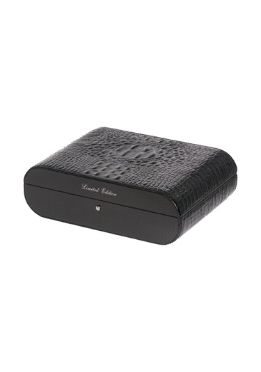 Gentili Emilio Siyah Karbon, Timsah Derisi Humidor 373054