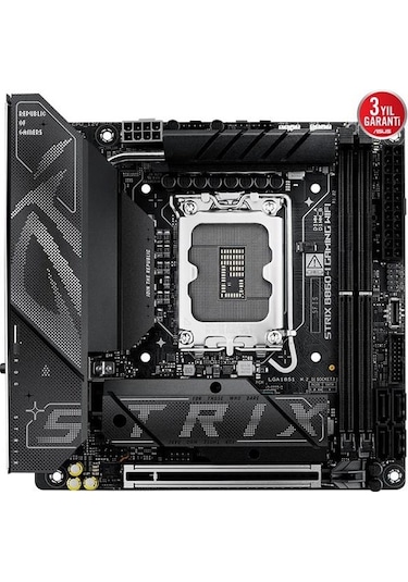 Asus Rog Strıx B860-ı Gamıng Wıfı7 Ddr5 Hdmı-dp Thunderbolt4 Pcıe 5.0 1851p Mıtx