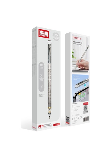 Earldom P5 Transparan Dokunmatik Stylus Kalem Beyaz M414