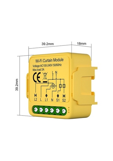 Dancemonkey Wifi Perde Modülü Graffiti Anahtar Açma/kapama Vw Kablosuz Kontrol