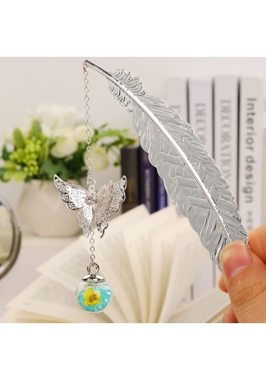 Metal Tüy Ayracı, 3d Kelebek Kolye Ayracı. Harika Hediyeler