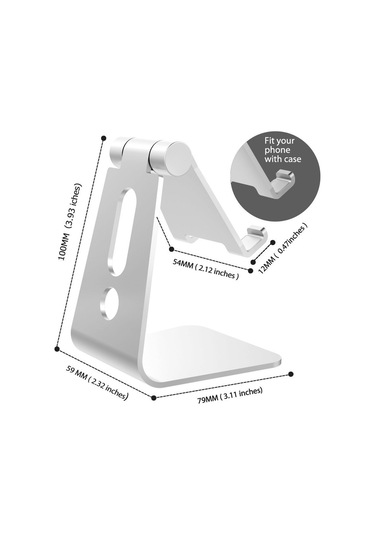 Cbtx 3,5-8 İnç Telefon Tablet İçin Taşınabilir 270 Dönebilen Katlanabilir Alüminyum Stand Telefon Tutucu Braketi Gül Altın