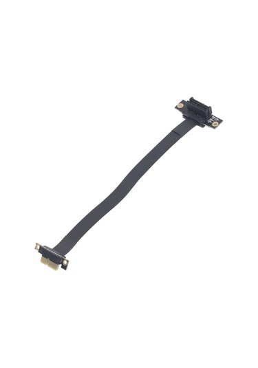 Xindoker Pcı-e 3.0 1x'lik Grafik, Ses, Kablosuz Ağ, Dizi Kartı Devre Bağlayıcı Uzatma Kablosu - 90 Derece Dirsekli Ters Yönlü 20cm