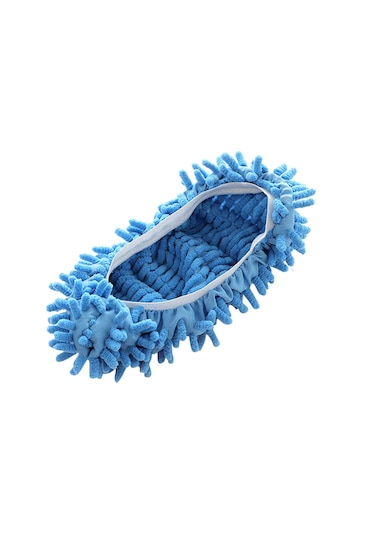 Mavi Paspas Terlik Tembel Zemin Parlatma Temizleme Çorap Ayakkabı Mop Terlik Kapağı