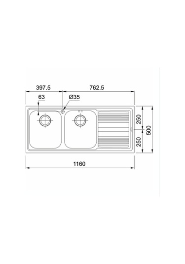 Franke Logica Line Lll 621 Dekor Sağ Eviye