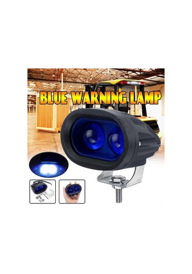 Yaozixa Araçlar İçin Mavi Led Uyarı Işığı 10v-80v 20w Forklift Çalışma Işığı Ip67 Su Geçirmez 30 Derece Spot Işık
