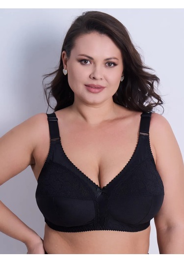 Lavandına Büyük Göğüsler İçin Balensiz Sütyen 323656157 Siyah