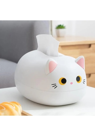 Beyaz İskandinav Kawaii Doku Kutusu Tutucu Anti-sonbahar Rangement Peçete Tutucu Servilleteros Boite A Mouchoirs Modern Ev Dekor Doku Kutusu