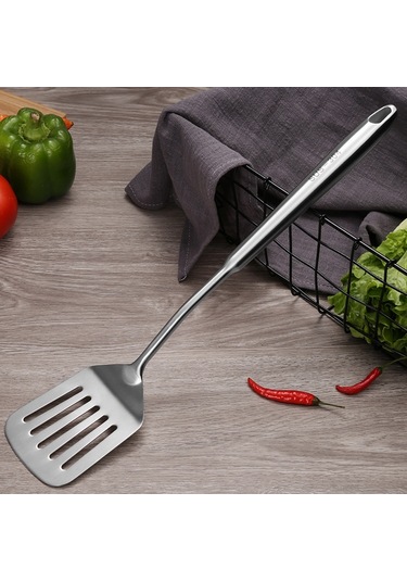 Sones 304 Paslanmaz Çelik Mutfak Ekipmanları Kalınlaştırılmış İçi Boş Saplı Pişirme Aleti, Stil: Yuvalı Kürek