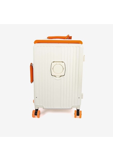 Baggaj Unisex Valiz 2523l Bej-orange