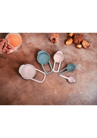 5 Adet Renkli Ölçü Kaşık Seti