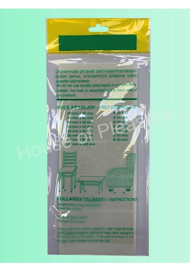 House Of Pleasure Sandalyeler İçin Kare Keçe Ayaklık Kılıfları 147868534 Kahverengi