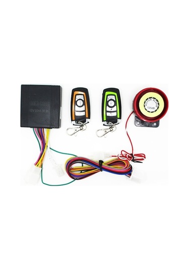 Rogfer İki Uzaktan Kumandalı Motosiklet Su Geçirmez Güvenlik Alarm Sistemi