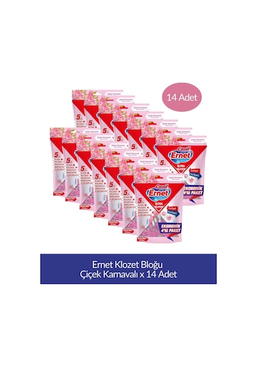 Ernet Klozet Bloğu Çiçek Karnavalı 4lü Paket X 14 Adet