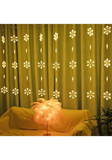 3 Metre Kartanesi Saçaklı Led Işığı Sıralı Perde Led Aydınlatması Günışığı Animasyonlu