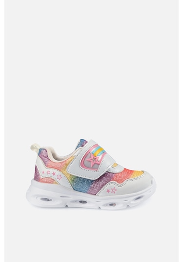 Vicco Kita Işıklı Kız Bebek Beyaz Spor Ayakkabı Beyaz
