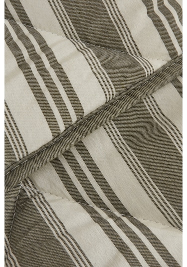 Karacahome Sarah Anderson Barlet Çift Kişilik Comfort Set Çizgili Yeşil