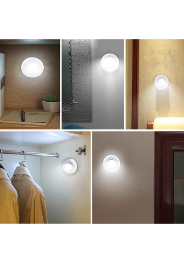 Mavi Cob Led Akülü Sopa Dokunun  Dokunmatik Işık  3 W Akülü Mutfak   Basma Dokunun Ev Sopa Lamba Blub Çok Renkli