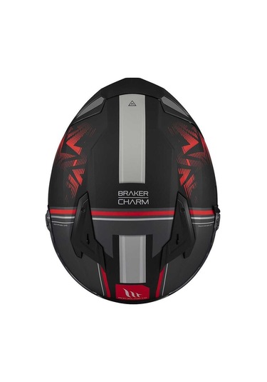 Mt Braker Sv Charm B5 Mat Siyah Kırmızı Kapalı Kask Renkli
