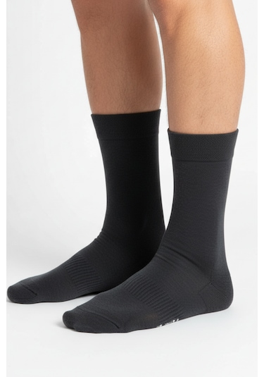 Allunique Unisex Ekstra Yumuşak Dikişsiz Antrasit Soket Çorap Antrasit