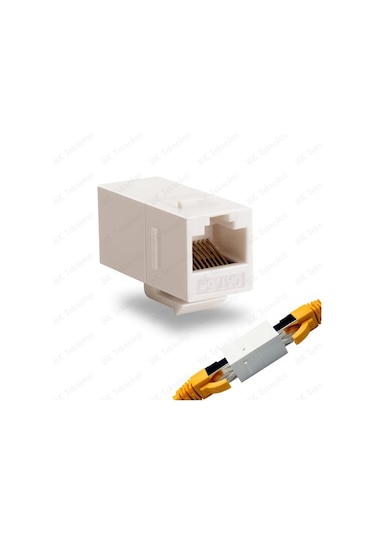 Rj45 Cat5e Keystone Konnektör Jack Dişi-dişi Ara Adaptör