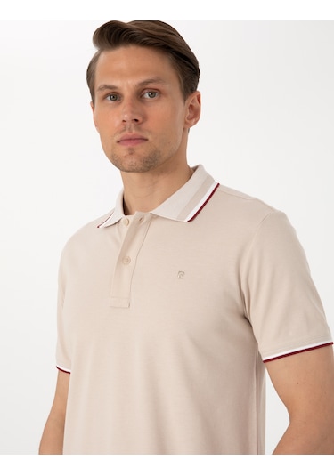 Pierre Cardin Erkek Bej Tişört 50310203-vr011 Bej