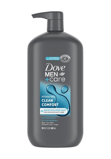 Dove Men +Care Hydrating Clean Comfort Vücut ve Yüz Yıkama 887 ML