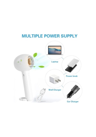 Taşınabilir El Fanı, Usb Şarj Edilebilir, Karabina Klipsli Masa Küçük Fanı, Ev Ofis Iç Mekan Dış Mekan Seyahati Için 6177 Renkli